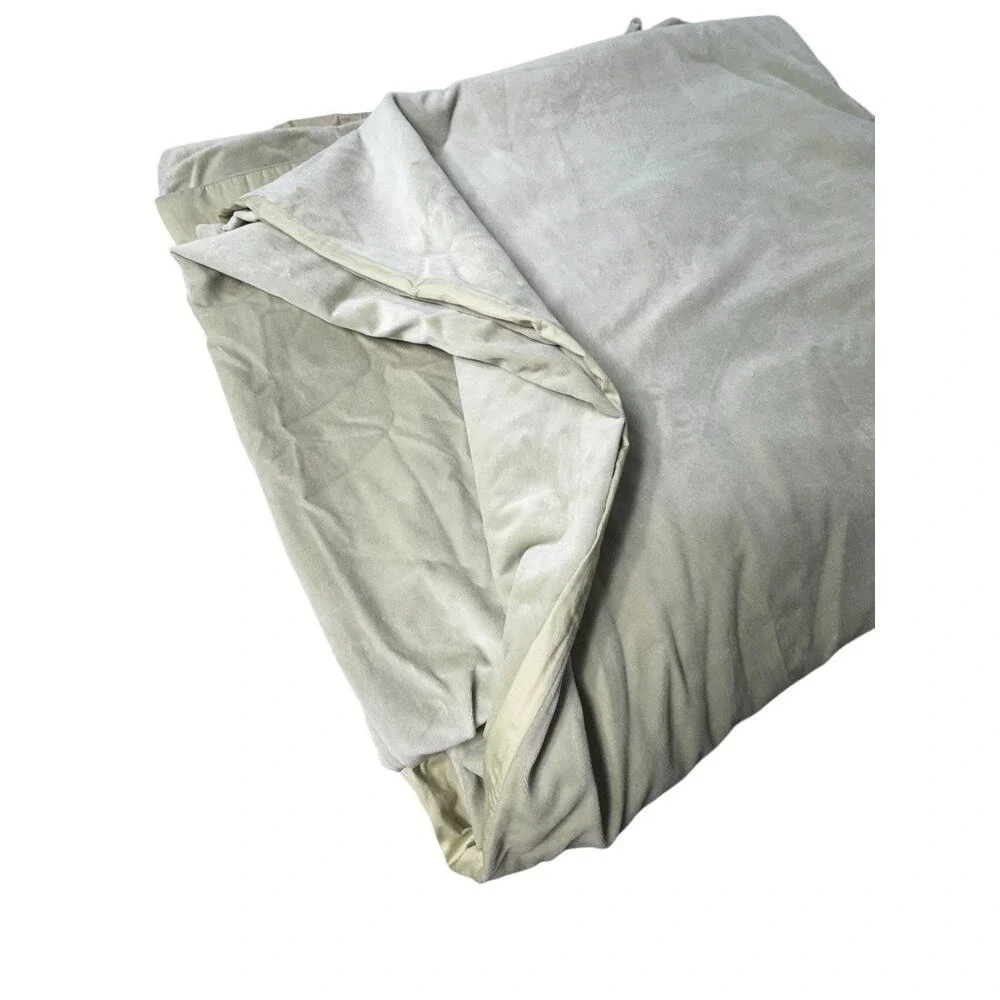 Pottery Barn Light Green Cotton Velour Velvet KING Duvet Cover Whimsical Cottage